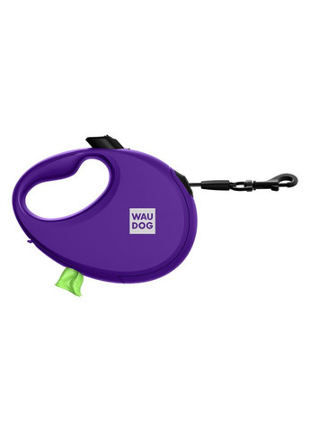 Поводок-рулетка для собак R-leash с контейнером для пакетов, светоотражающая лента, S, до 12 кг, 3 м, Mtoys (333141000)