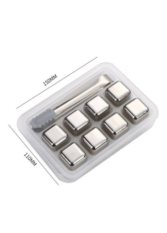 Охлаждающие Камни для напитков из нержавеющей стали комплект 8 шт (М1700150) Poly Steel (301021286)