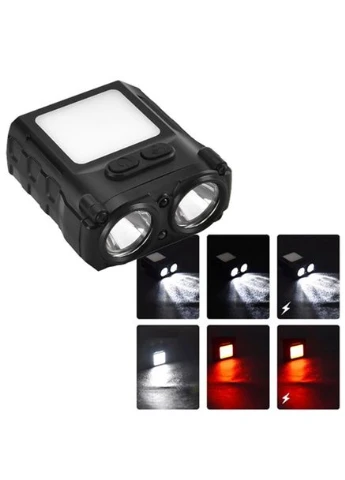 Фонарик на голову для роботы SH-T808-2XPE-20SMD-white/red, Фонарик диодный налобный PA-82 Bailong (382392431)