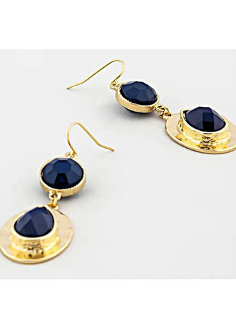 Серьги бижутерия с синими камнями No Brand (361081024)