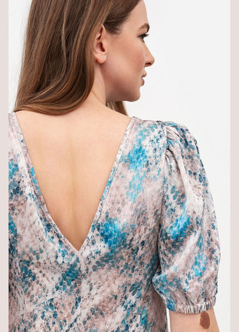 Блакитна ділова сукня Lesia однотонна