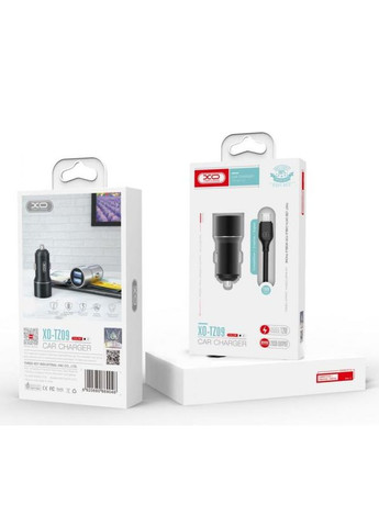 ОЗУ TZ09 адаптер 2USB/2.4A/max 12W metal + Type-C black XO (333827820)