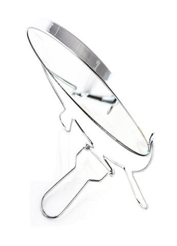 Дзеркало для макіяжу настільне косметичне двостороннє на підставці що обертається No7 діаметр 16,5 см Сірий VTech (305836656)