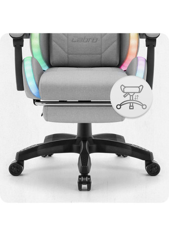 Кресло C501 LED Grey ткань No Brand (361443801)