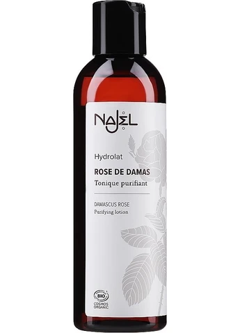 Очищувальна трояндова вода Organic Damascus Rose Water 200ml (2-986825) Najel (380152462)