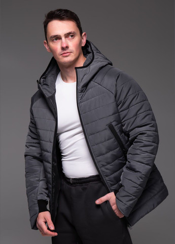 Сіра зимня чоловіча зимова стьобана куртка Vakko