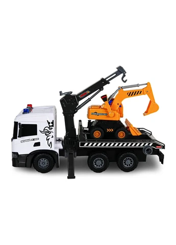 Игровой набор серии Super Big Truck – Автокран Scania с экскаватором (свет, звук) TechnoDrive (401684949)
