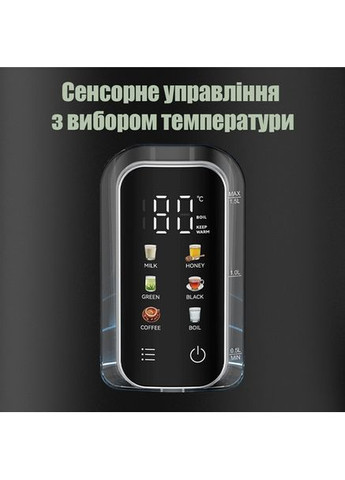 Электрочайник KTL-303 1.5 л черный QUIN (365680556)