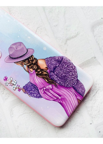 Матовий чохол з рожевими боками на Xiaomi Redmi Note 11 4G В очікуванні дівчинки (принт 223) Creative (355389636)