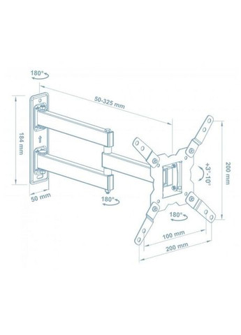 Кронштейн для ТВ R-351B Walfix (343274663)