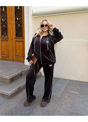 Женский стильный костюм из турецкого велюра • брюки палаццо, премиальное качество • замеры в описании Vione (367074858)