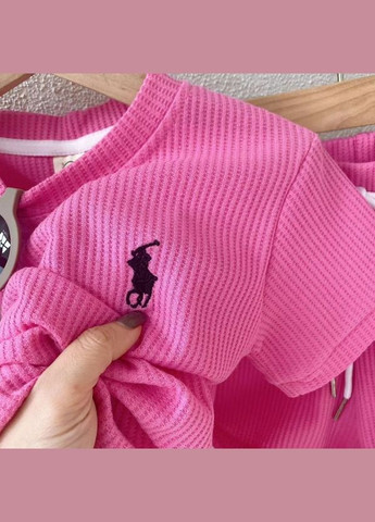 Рожевий літній костюм для дівчинки футболка+шортики з шортами BabyStyle