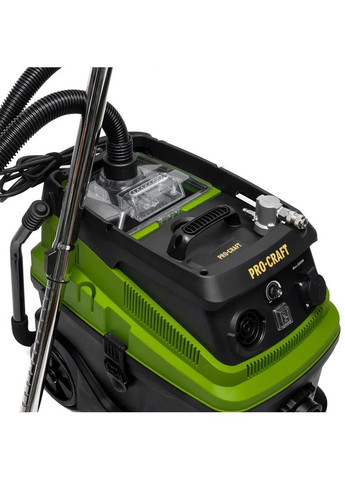Промисловий пилосос VP2000 — 30 л, 1600 Вт, сухе та вологе прибирання ProCraft (372296072)