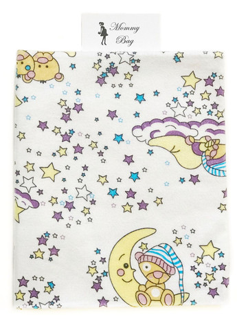 Фланелевая пеленка 110х90см Мишка на луне #33 (байка) Mommy Bag (277372153)