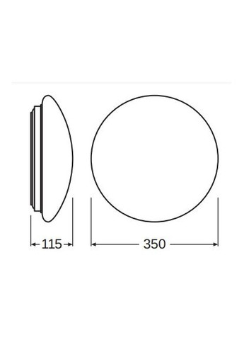 Светильник светодиодный SF Circular LED 350 18W/4000K IP44 Ledvance (315504199)
