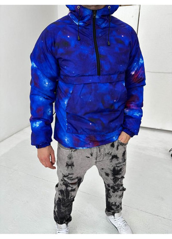 Комбінована демісезонна теплий стильний чоловічий анорак No Brand