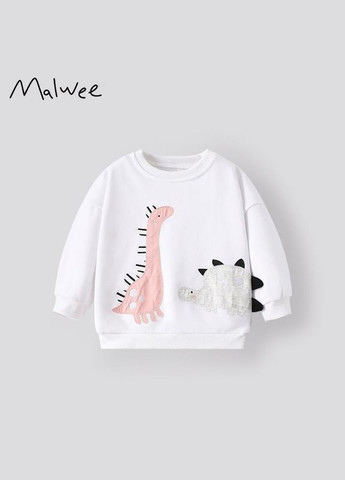 Malwee дитячий світшот для дівчинки 9430 білий білий