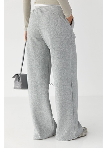 Теплые однотонные спортивные штаны со складками Lurex (363555377)