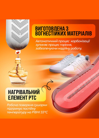 Електросушарка для взуття електрична з ультрафіолетом та USB SBTR No Brand (347590406)
