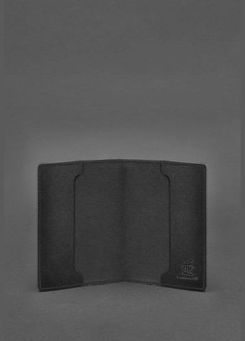 Кожаная обложка для удостоверения офицера 9.0 Черная (A-027704) BlankNote (329186790)