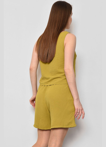 Костюм жіночий літній оливкового кольору Let's Shop (289719225)
