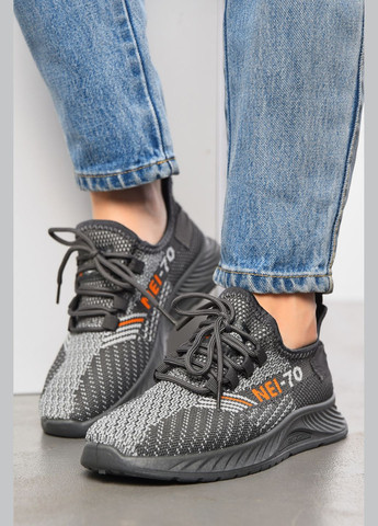 Кроссовки женские серого цвета текстиль Let's Shop серые лето (319338687)