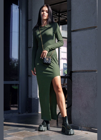 Оливкова (хакі) повсякденний, кежуал сукня футляр Liton