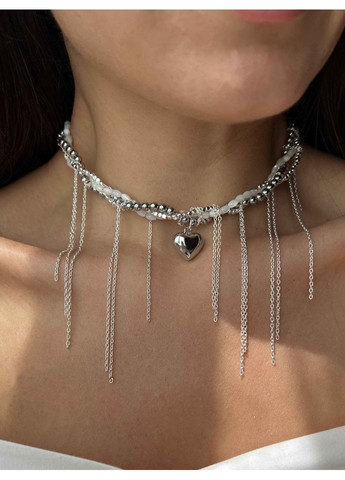 Багатошарове кольє з серцем 5547 LeBijou (368559144)