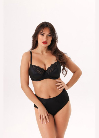 Чорний бюстгальтер на кісточках з м'якою чашкою Kalyna з кісточками