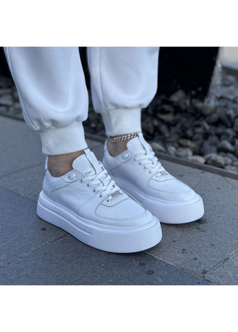 Білі кеди жіночі білі. натуральна шкіра флотар. 39 розмір Vasha para