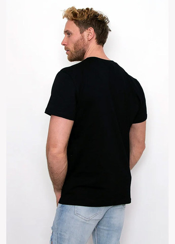 Черная мужская футболка explorer черная Teamv