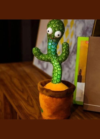 Танцующий и поющий кактус Dancing Cactus на 120 песен с подсветкой Зеленый (1756374515) No Brand (329694871)