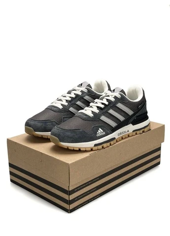Светло-серые кроссовки grey white No Brand ZX 700 C