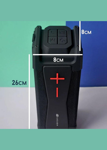 Портативна бездротова колонка Bluetooth BR-BS6 TWS Speaker 4000 mAh Black Veron (311951668)