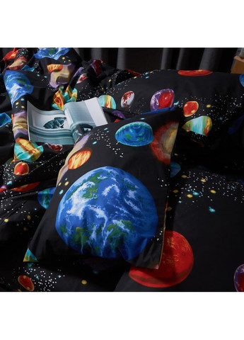 Комплект постельного белья Бязь Gold Люкс «» Полуторный Евро 160х220 наволочки 2х70х70 (MS-820007057) Moon&Star Universe Magic (356112640)