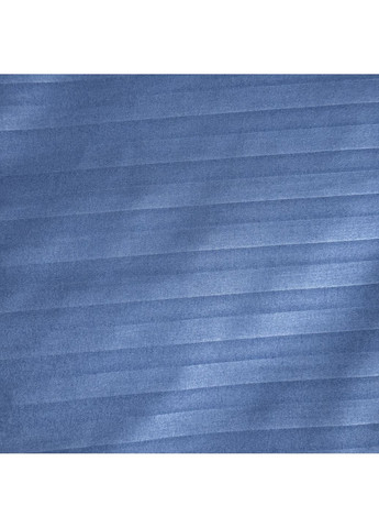 Комплект постельного белья двухспальный синий Страйп Микросатин 9010 Ananasko (316504533)