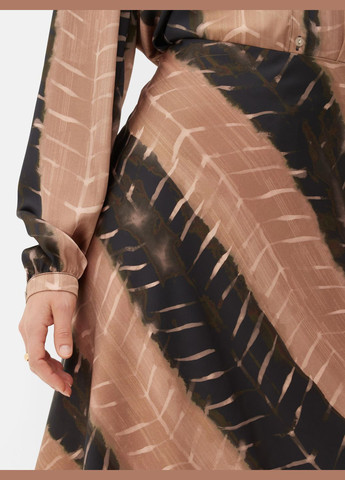 Бежевая юбка лето,бежевый-черный, Primark