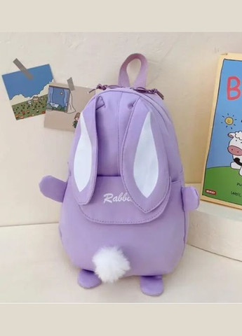Рюкзак дитячий кролик з вушками. Фіолетовий No Brand (294207220)