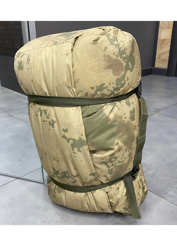 Тактичний спальний мішок 190 х 70 см до -15 з поліестеру та силіконового міфлону односпальний No Brand (361669560)