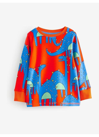 Червона всесезон піжама з динозаврами реглан + брюки Next Trend