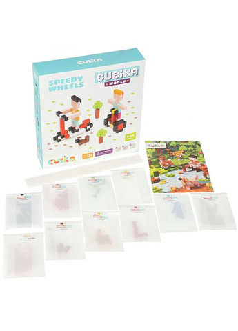 Розвиваючий конструктор «На колесах» World, 200 дет. (6602/15290) Cubika (324423462)