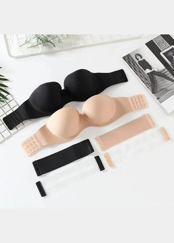 Бежевый балконет бюстгальтер афина с силиконовой спинкой push-up, бесшовный гладкий бюстгальтер пуш ап, лифчик балконет пуш ап, бежевый, размер a No Brand