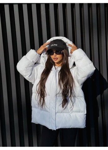 Молочный зимний Пуховик Fashion