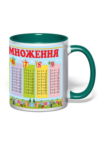 Чашка з друком "Табличка множення" №5 330 мл ( ) (31368) No Brand (362506513)