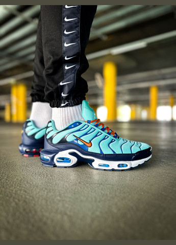 Синій Осінні кросівки чоловічі nike air max tn plus blue \ найк аір макс тн плюс сині No Brand