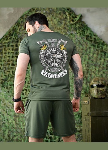 Тактический мужской летний костюм с принтом valhalla олива No Brand