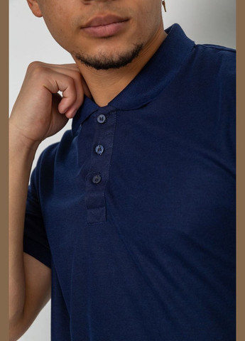 Темно-синяя поло мужское однотонное,, Ager