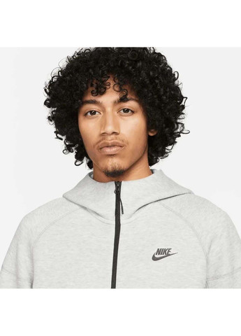 Мужская Толстовка M NK TCH FLC FZ WR HOODIE Серый Nike (367595077)