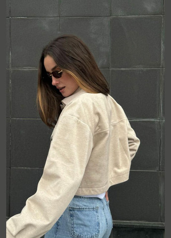 Молочная демисезонная куртка No Brand