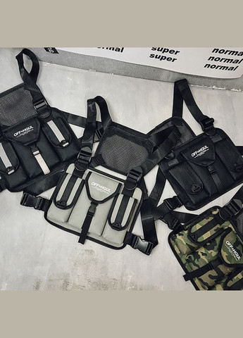 Нагрудна сумка OFFICIAL 0164 світловідбиваюча рефлективна камуфляж No Brand (313235629)